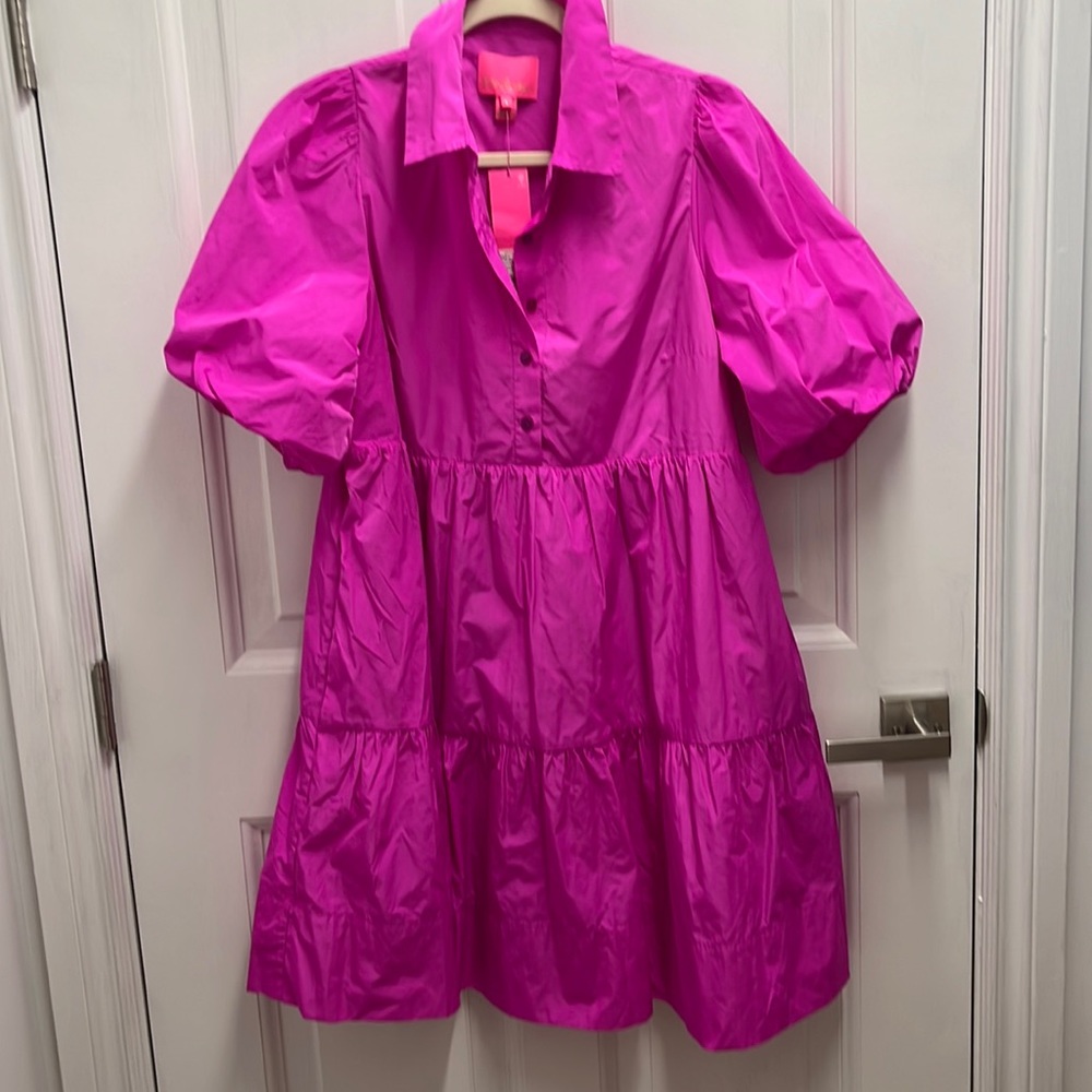 NWT lilly pulitzer Crissa dress size large in elderberry